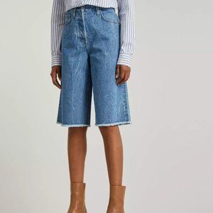 Dries Van Noten Wide-Leg Denim Shorts